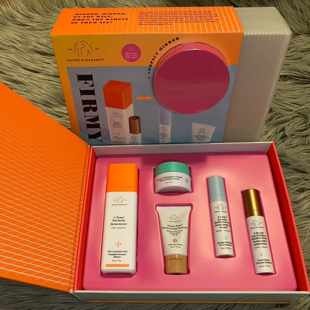 BRAND NEW UNOPENED *GUARANTEED AUTHENTIC* Drunk Elephant Firmy The Day Kit